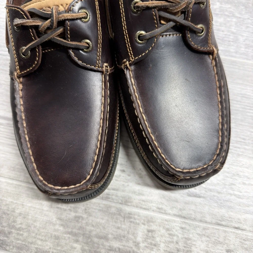 Sperry Men's Mako 2-Eye Canoe Moc Boat Shoes, Amaretto Men's Size 11 MSRP $130